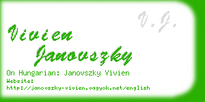 vivien janovszky business card